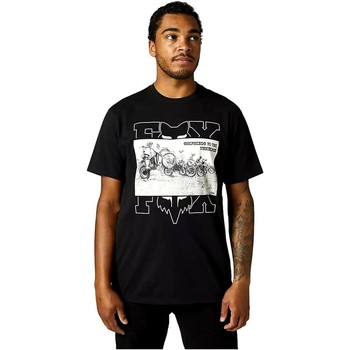 Textil Homem T-Shirt mangas curtas Fox CAMISETA NEGRA HOMBRE   29375 Preto