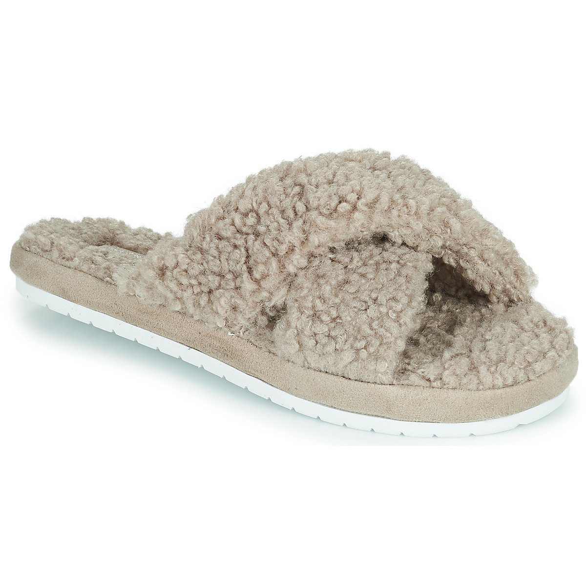 Sapatos Mulher Chinelos BOBS Skechers COZY SLIDE Bege