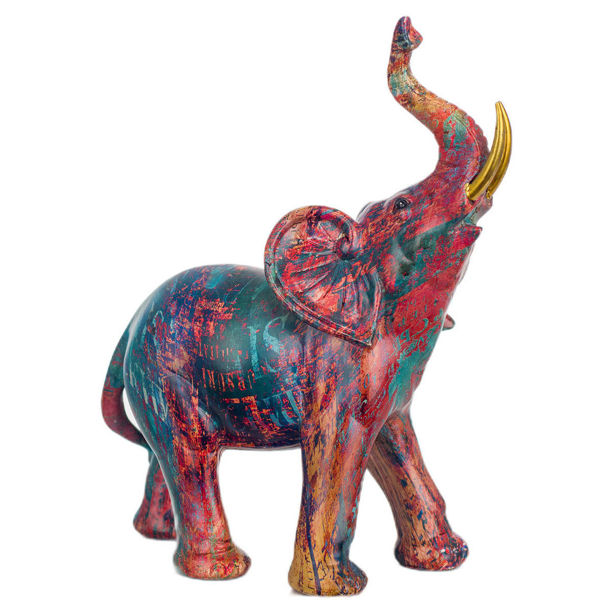 Casa Estatuetas Signes Grimalt Figura De Elefante Vermelho
