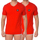 Textil Homem T-Shirt mangas curtas Bikkembergs BKK1UTS08BI-RED Vermelho