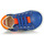 Sapatos Rapaz Sapatilhas Geox B BIGLIA B. B - NAPPA+DENIM SL Azul / Laranja