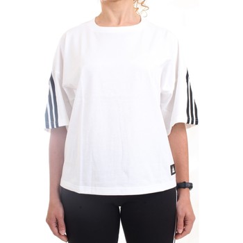 Textil Mulher T-Shirt mangas curtas adidas Originals HE03 Branco