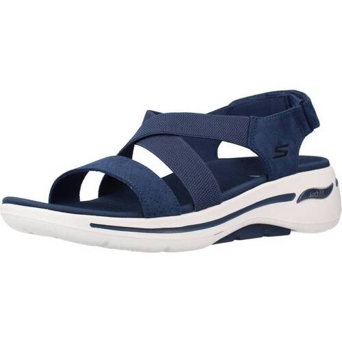 Sapatos Mulher Sandálias 216015-NVGY Skechers GO WALK ARCH FIT TREASURED Azul