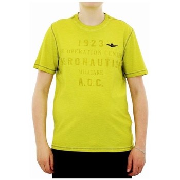 Textil Homem T-Shirt mangas curtas Aeronautica Militare TS1895J51357441 Amarelo