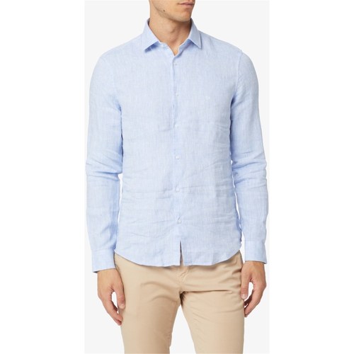 Textil Homem Camisas mangas comprida Calvin Klein JEANS ben K10K109286 Azul