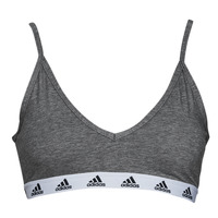 Textil Mulher gray adidas tights with pink stripes blue women adidas Performance PUREB LS BRA Cinza / Escuro