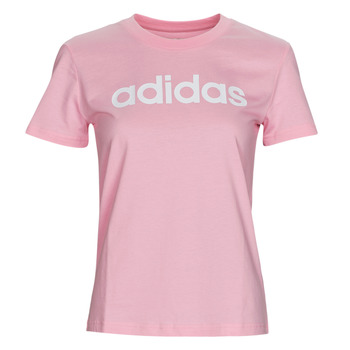 Textil Mulher T-Shirt mangas curtas adidas results Performance W LIN T Rosa