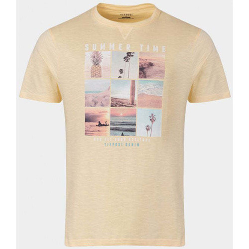 Textil Homem T-shirts e Pólos Tiffosi 10043753-5-1 Amarelo