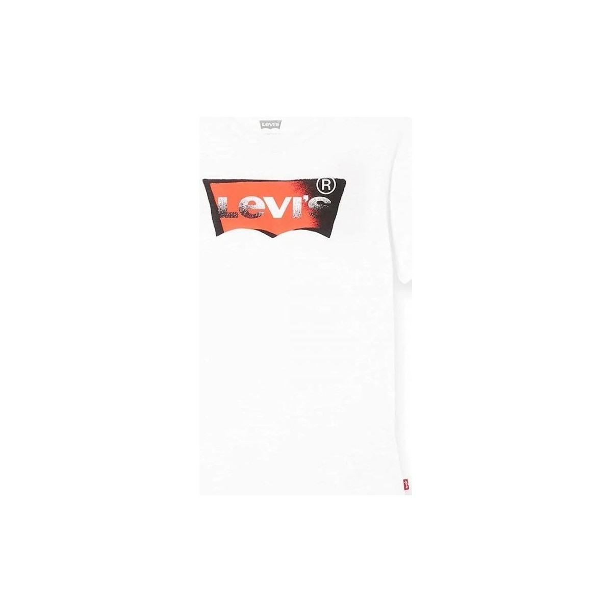 Textil Criança T-shirts e Pólos Levi's 9EE909 SPRAY BATWING-WHITE Branco