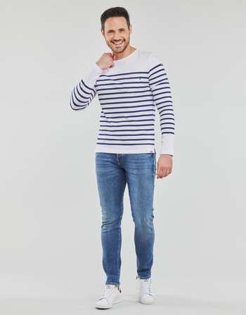 Scotch & Soda Singel Slim Tapered Jeans ruched In Organic Cotton  Blue Shift