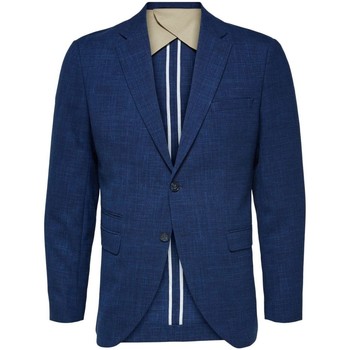 Textil Homem Casacos  Selected 16078221 OASIS-BLUE Azul