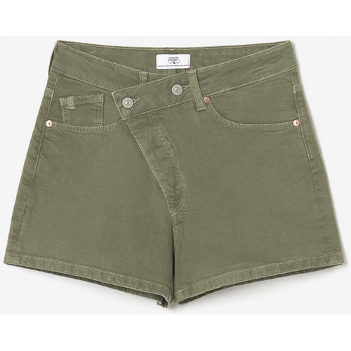 Textil Mulher Shorts / Bermudas Acessórios de sapatos Calções calções em ganga MOSTA Verde