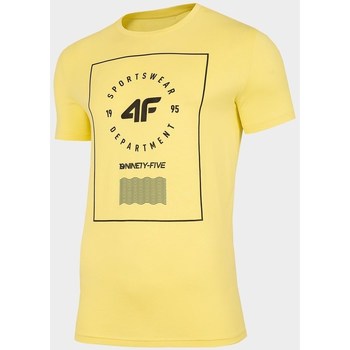Textil Homem T-Shirt HAIDEN curtas 4F H4L22TSM03373S Amarelo