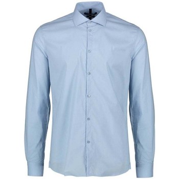 Textil Homem Camisas mangas comprida Gaudi 211GU45037-3-3 Azul