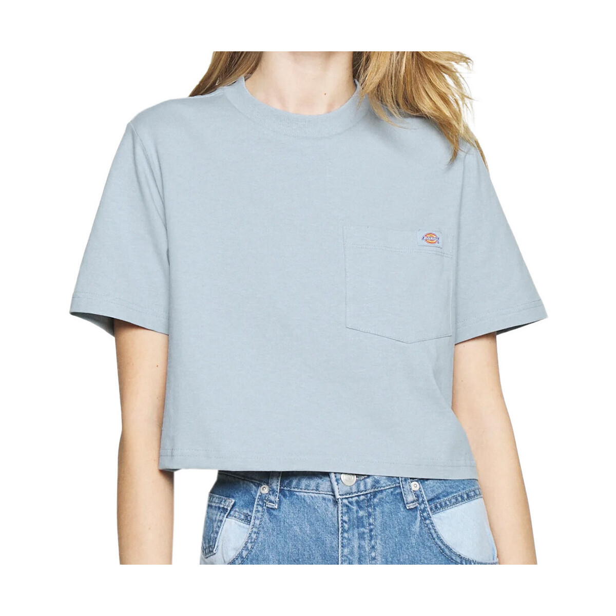 Textil Mulher T-shirts e Pólos Dickies  Azul