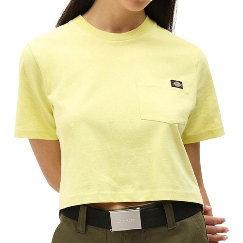 Textil Mulher T-shirt Manches Courtes Col Rond Pur Coton Jocoby Dickies  Verde