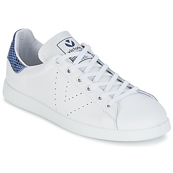 Sapatos Sapatilhas Victoria DEPORTIVO BASKET PIEL Branco / Azul