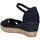 Sapatos Mulher Sandálias Tommy Hilfiger FW0FW04785 OPEN TOE MID WEDGE Azul