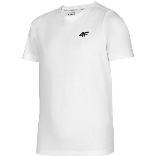 Textil Rapaz Short Sleeve Space Dye Performance Knit Shirt 4F JTSM001 Branco
