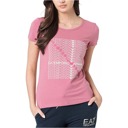 Textil Mulher T-shirts e Pólos Emporio Armani EA7 3LTT22 TJFKZ Rosa