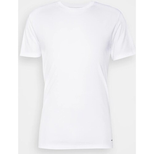 Textil Homem T-Shirt mangas curtas Jack Wills Blackmore Flocked Stripe Ringer T-Shirt BR2CO01023 Branco