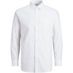 Textil Homem Camisas mangas comprida Premium By Jack&jones 12178125 Branco