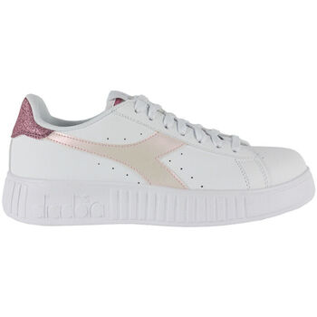 Sapatos Mulher Sapatilhas Diadora Step p glitter rainbow 101.178338 01 C3113 White/Pink lady Branco