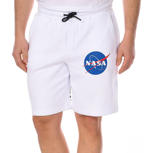 Textil Homem Calças de treino Nasa NASA21SP-WHITE Branco