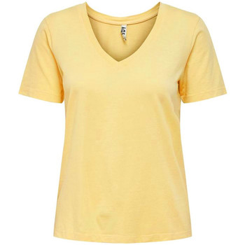 Textil Mulher T-Shirt mangas curtas JDY  Amarelo