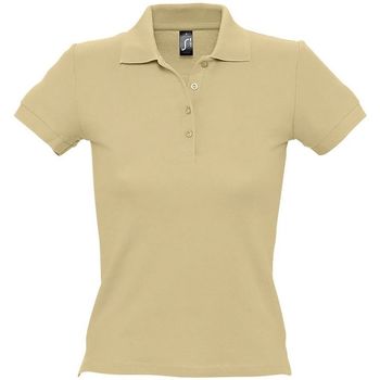 Textil Mulher Portland Modern Sport-polo Sols PEOPLE - POLO MUJER Bege