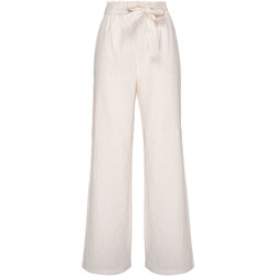 Textil Mulher Calças Pepe jeans LOURDES-WHITE Branco
