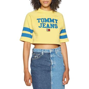 Textil Mulher Sweats Tommy Jeans  Amarelo