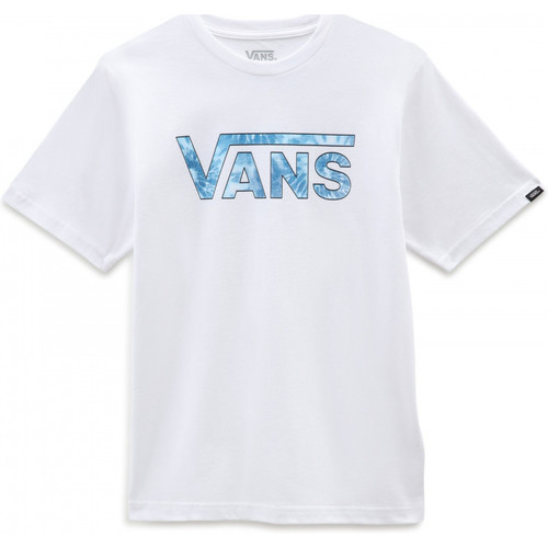 Textil Criança T-shirts e Pólos Vans classic logo Branco