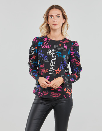 Textil Mulher Tops / Blusas Desigual GRAPHIC Preto / Multicolor