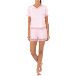 Textil Mulher Pijamas / Camisas de dormir Kisses And Love 1202-POWDER Rosa