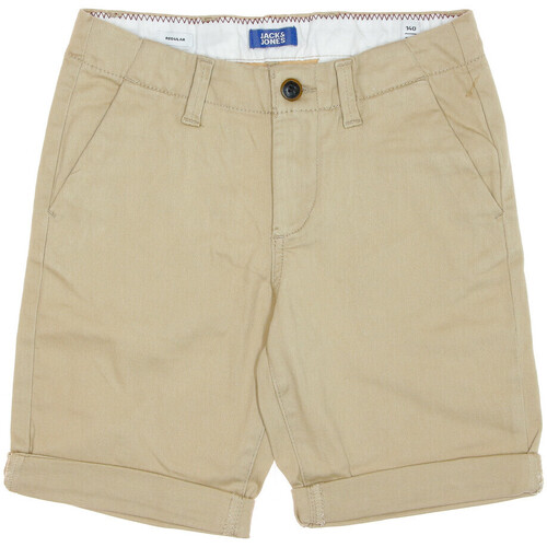 Textil Rapaz Shorts / Bermudas Jack & Jones  Bege