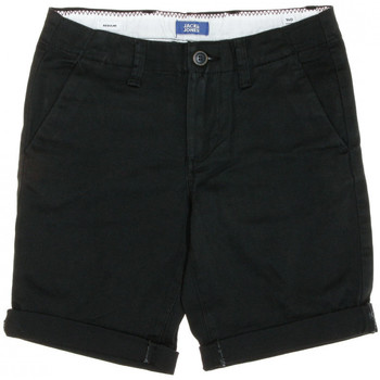 Textil Rapaz Shorts / Bermudas Jack & Jones  Preto