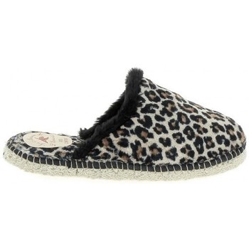 Sapatos Mulher Chinelos La Maison De L'espadrille Mule Feutre Leopard Multicolor