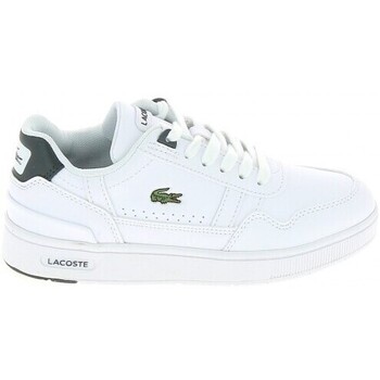 Sapatos Rapaz Sapatilhas Lacoste T Clip C Blanc Vert Branco