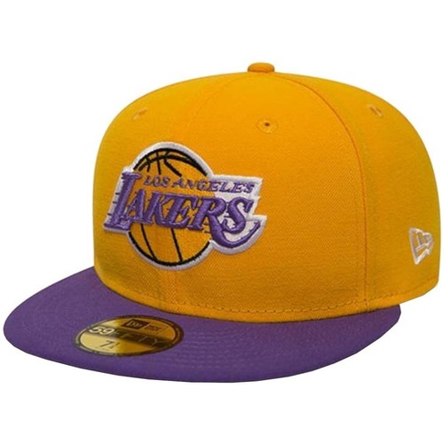 Acessórios Homem Boné New-Era Los Angeles Lakers Nba Basic Cap Laranja