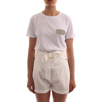 Textil Mulher T-Shirt mangas curtas Liu Jo 8A2041J6040 Branco