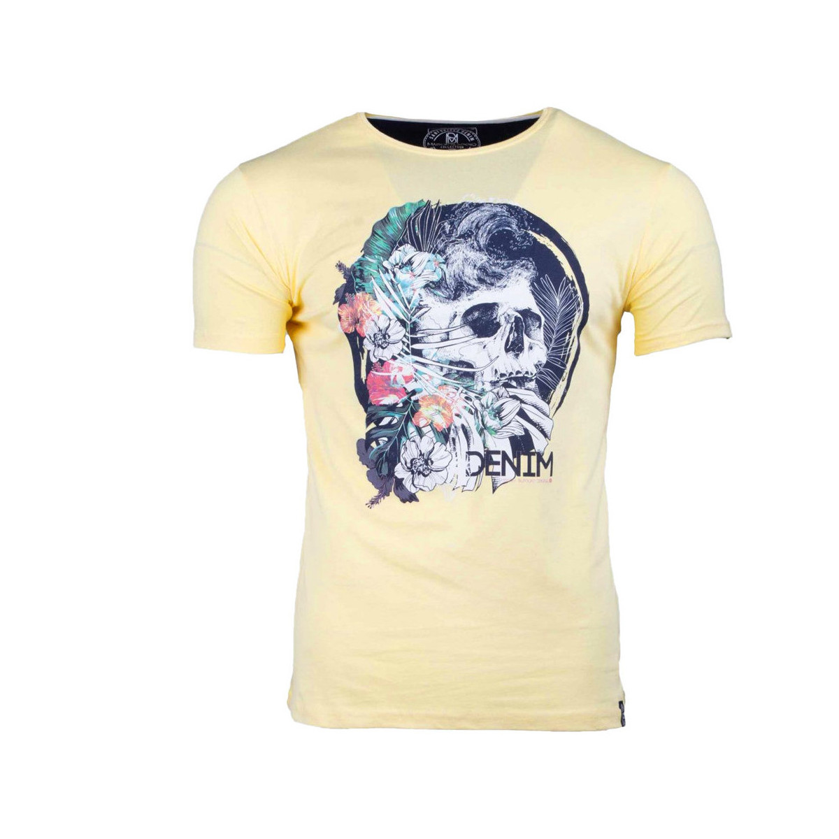 Textil Homem T-shirts e Pólos La Maison Blaggio  Amarelo