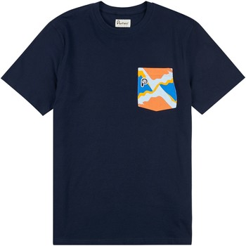 Textil Homem T-Shirt mangas curtas Penfield T-shirt  Printed Chest Pocket Azul