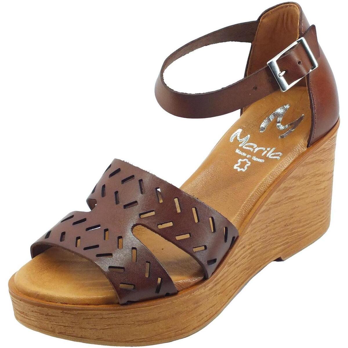 Sapatos Mulher Sandálias Marila 1724 AL Castanho