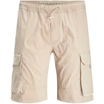 Textil Homem perforated cotton shorts 12205473 CARGO-OXFORD TAN Castanho