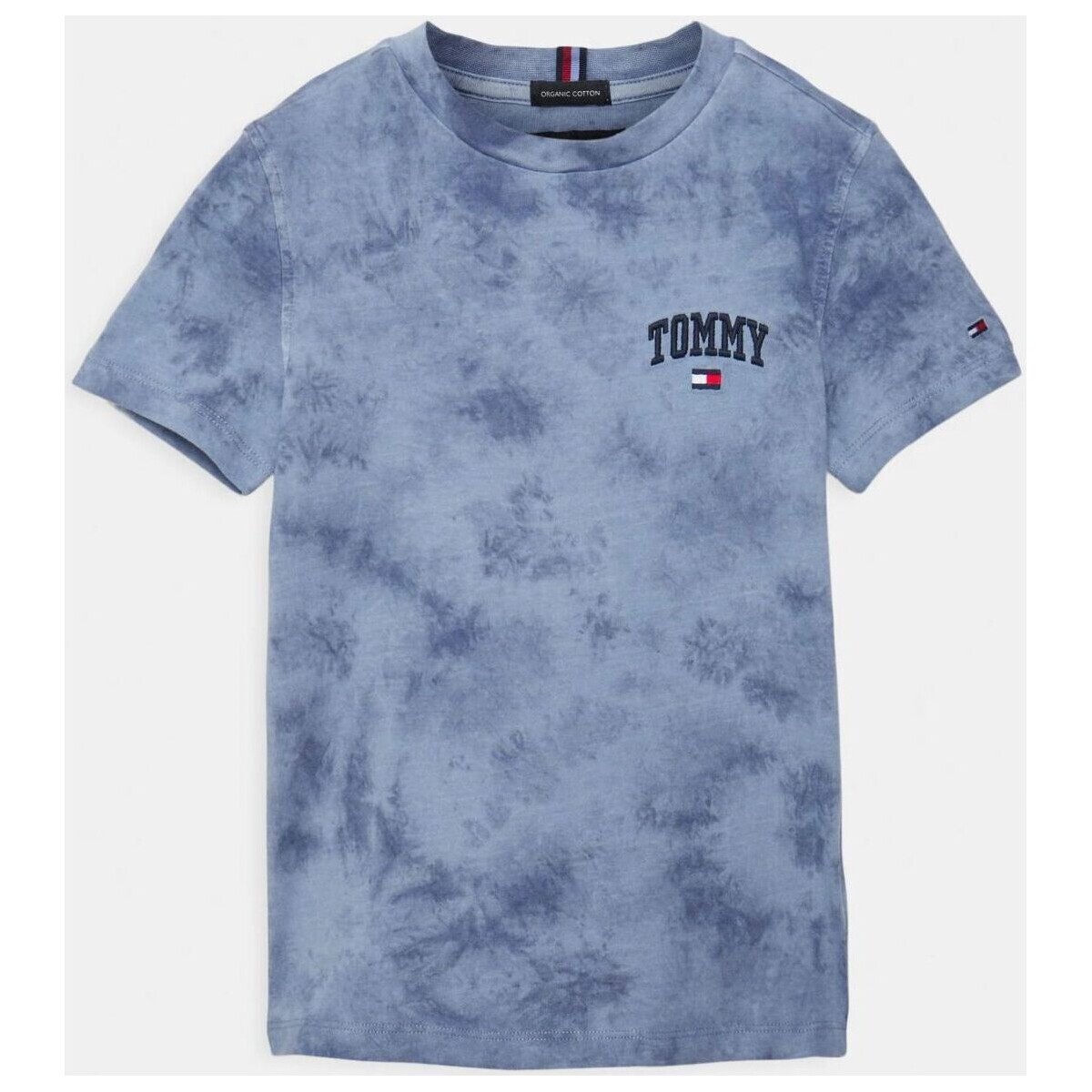 Textil Criança T-shirts e Pólos Tommy Hilfiger KB0KB07022 VARSITY TEE-C8I Azul