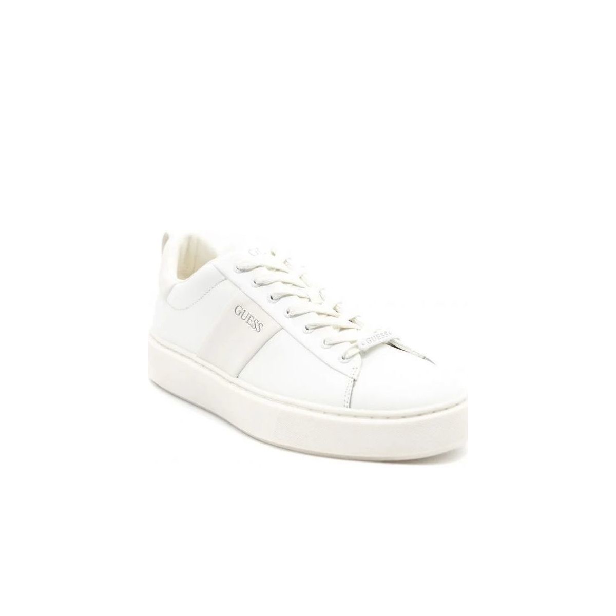 Sapatos Homem Sapatilhas Guess FM5VIC LEA12 VICE-WHITE Branco