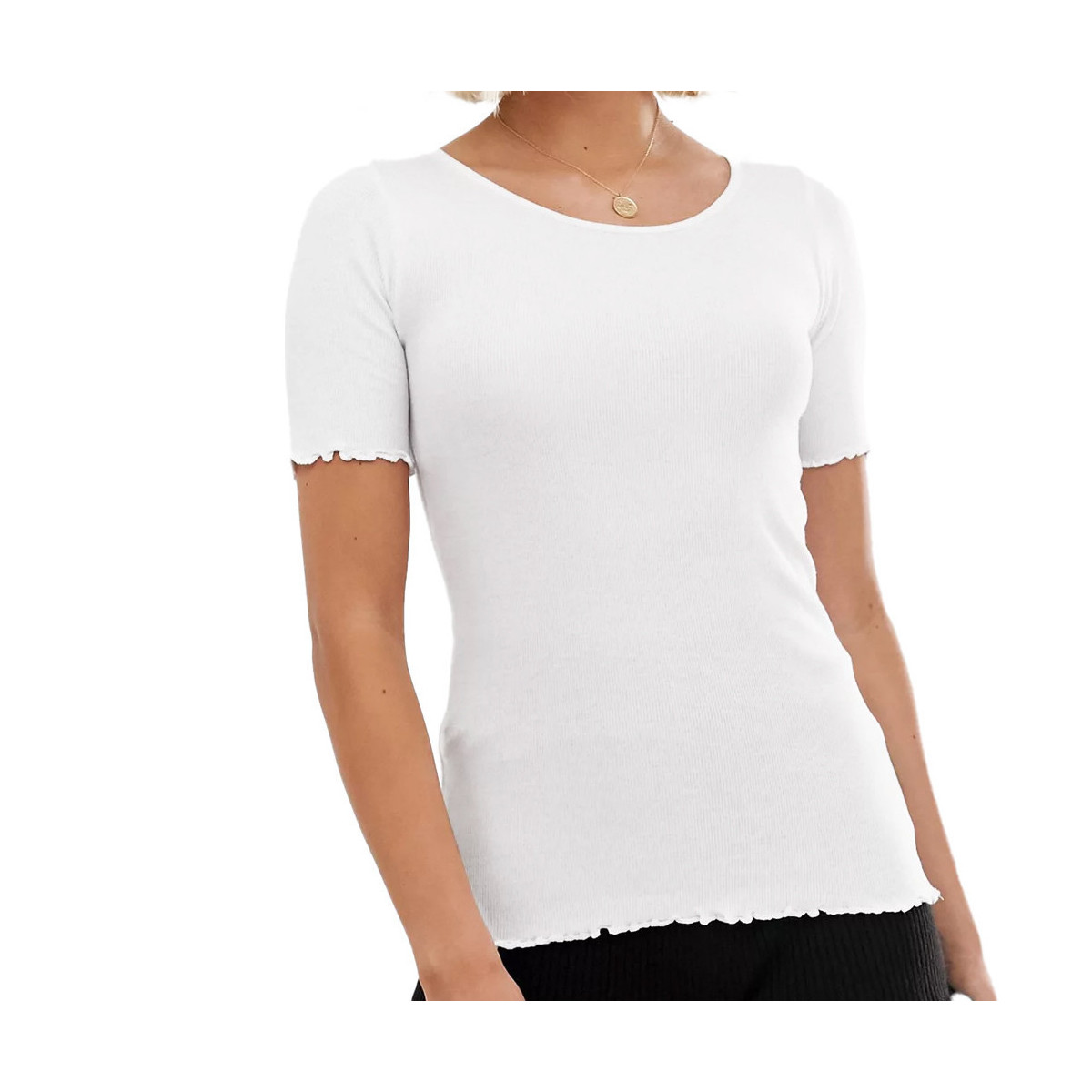 Textil Mulher T-shirts e Pólos Brave Soul  Branco