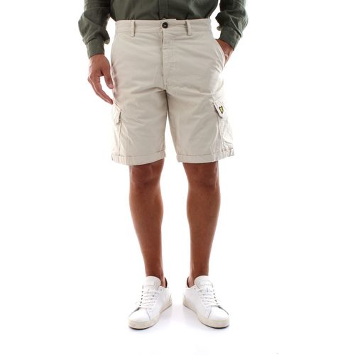 Textil Homem Shorts / Bermudas T-shirts e Pólos SH0021T WEMBLEY-W17 ECRU Branco