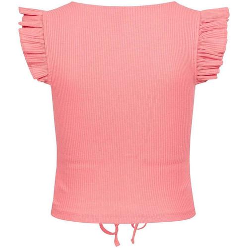 Textil Mulher Tops sem mangas Pieces Camiseta rosa sin mangas ajustable Rosa
